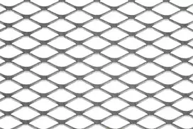 ProRacing Mesh ALU Diamond Sidabrinis 120x40cm 12x7mm