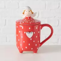Boltze Home MALENA alaus puodelis su dangteliu, 360 ml