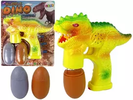 Lean Toys Muilo burbulų mašinėlė vaikams LeanToys dinozauro formos