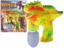 Lean Toys Dinozaurų formos muilo burbulų aparatas vaikams, 26x21x5 cm