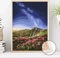 Norimpex Tapyba pagal skaičius - Juoda Viršus 40x50cm