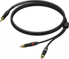Kabelis Procab Kabelis PROCAB PRA711/3, 2x lizdas 3,5mm (M) stereo arba 2x RCA (M) (3m)