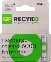 GP Akumuliatorius NiMH 650mAh bl/4vnt.