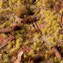 Gamers Grass: Žolės kuokštai - 2 mm - Smėlio spalvos kuokštai (laukiniai)