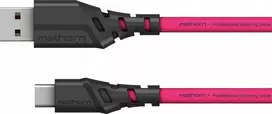 USB kabelis Eaton USB-A + USB-C - USB-C 2 m rožinis (MTC-200M)