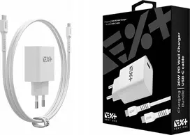 Įkroviklis NEXT ONE NEXT ONE Įkroviklis jungiama į tinklą 20W PD 1xUSB-C su kablem USB-C baltas