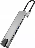 Šakotuvas „Bounn 8in1“ USB-C stotis / replikatorius (JL-CX08)