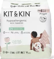 „Kit and Kin“, vienkartinės sauskelnės 6 vnt. vaikams (nuo 15 kg), šunims/pingvinams, 24 vnt.
