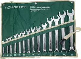 Rockforce Rinkinys plokščių dvikilpių veržliarakčių 14el. (10-32mm) na płótnie