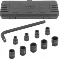 Įrankių rinkinys Forsage Įrankių rinkinys udarowych 1/2" 10el. (10-24mm)