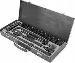 Įrankių rinkinys Forcekraft Įrankių rinkinys 1/2" 24el. (8-32mm) (6-kątnych)