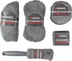 Forsage Microfiber automobilių plovimo priedų rinkinys 9 vnt.
