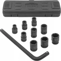 Įrankių rinkinys Rockforce Įrankių rinkinys udarowych 1/2" 10el. (10-24mm)