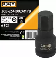 JCB Impact antgalio lizdas 3/4" 24mm (6 taškai)