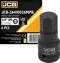 JCB Impact antgalio lizdas 3/4" 26 mm (6 taškai)