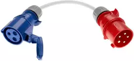 Adapteris CEE 32 A iš 3 fazių į CEE 32 A 1 fazę