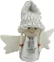 Saska Christmas sidabrinis kalėdinis angeliukas 7 cm