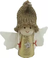 Saska Christmas Kalėdinis angelo pakabukas 7 cm auksinis