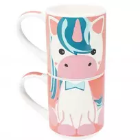 Cup&You Dovanų rinkinys: 2 porcelianiniai puodeliai vaikams, 2 x 265 ml