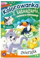 Skrzat Wydawnictwo Kolorow.su tatuiruotė. Šviečia tamsoje! Gyvūnai 78787