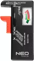 Akumuliatorių testeris NEO TOOLS 94-009 (1,5V ir 9V)