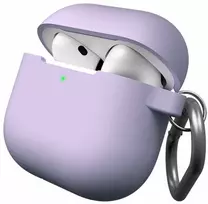 Class and Culture LLC KeyBudz Elevate Keychain - silikonowe etui ochronne do AirPods 4 gen. (lavender)