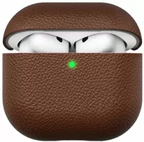 Class and Culture LLC KeyBudz Artisan Series Leather dėklas - skórzane etui ochronne do AirPods 4 gen.(natural ruda)
