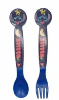 Disney Stitch – plastikinių stalo įrankių rinkinys iš Palms kolekcijos (šaukštas ir šakutė)