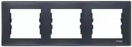Schneider Electric Trigubo grafito horizontali Sedna (SDN5800570)