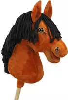 Super Hobby Horse Medinis žirgas su kotu – šviesiai rudas, Premium
