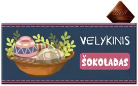Lindt Velykinis juodasis šokoladas (85%), 100g