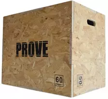 Šuolių platforma PlyoBox Prove Wooden 3in1 50x60x75cm