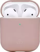 dbramante Kosta Rika – „AirPods“ (3 kartos) silikoninis dėklas iš perdirbto plastiko – rausvo smėlio spalvos