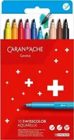 Caran d`Arche CARAN D'ACHE Swisscolor akvarelės žymekliai, 10 vnt., spalvų derinys