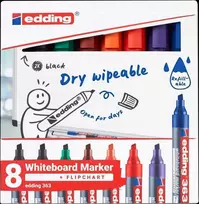 Edding E-363 EDDING lentos žymeklis, 1-5mm, 8 vnt., įvairių spalvų