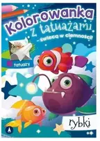 Skrzat Wydawnictwo Kolorow.su tatuiruotė. Švyti tamsoje! Žuvis 76042