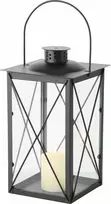 Boltze Metalinis žvakių žibintas, stiklo stiklai, FAROL, 30 cm
