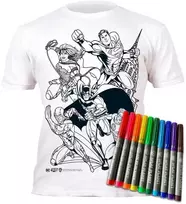 Splat Planet marškinėliai su flomasteriais Justice League, Dydis: 3 - 4 metai