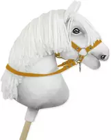Super Hobby Horse Hobio žirgo pavadžiai kantarui – medaus geltonumo
