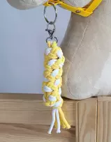 Super Hobby Horse Pavadėlis hobi arkliukui, baltai geltonas