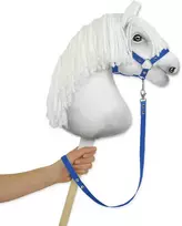 Super Hobby Horse Hobio arklio pavadis iš juostinio diržo – mėlynas