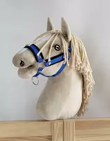 Super Hobby Horse Reguliuojamas kamanas hobi arkliukui – mėlynas su juodu kailiuku