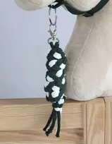Super Hobby Horse Pavadėlis hobi arkliukui, dviguba virvė, balta/žalia