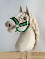 Super Hobby Horse Reguliuojamas kantaras hobi arkliukui A3 – žalias su juoda pūkuota apdaila