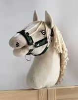 Super Hobby Horse Reguliuojamas kantaras hobi arkliukui A3 – chaki su juoda pūkine apdaila