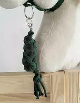 Super Hobby Horse Pavadėlis hobi arkliukui, dviguba virvė, butelių žalia