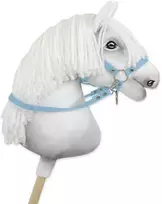 Super Hobby Horse Hobio žirgo kamanų pavadžiai – šviesiai mėlyni