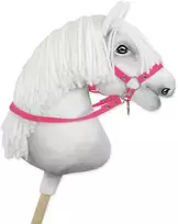 Super Hobby Horse Hobio žirgo kamanų pavadžiai – tamsiai rožiniai