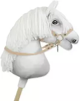 Super Hobby Horse Hobio žirgo kamanos kantarui – smėlio spalvos