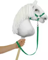 Super Hobby Horse Pavadėlis hobi arkliukui, žalios spalvos